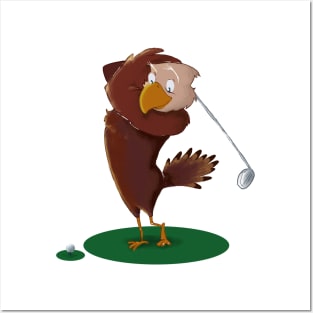 Golf Eagle Posters and Art